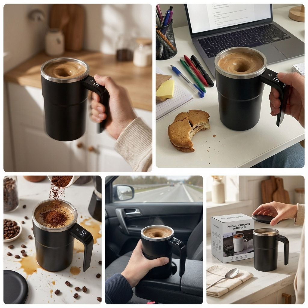 Electric Self Mixing Mug
